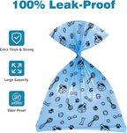 Doggie Poop Bag Rolls: 240 Count Extra Thick Strong Leak Proof Dog Waste Bags with Dispenser | Unscented - Blue