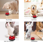 3 Pack Dog Doorbells, Pet Training Bells for Outside Potty Training and Communication, Bell for Dog Cat Puppy Interactive Toys (Red, 3 Pack)