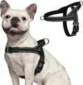 rabbitgoo Dog Harness No Pull, Quick Fit for Medium Sized Dog with Soft Padded Handle, Chest Adjustable Reflective Pet Vest, No Choke Escape Proof for Walking Training, Blue M