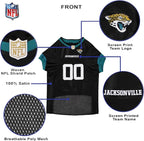 Pets First NFL Jacksonville Jaguars Dog Jersey, Size X-Small, Football Shirt Costume for Pet, Dog Sports T-Shirt, NFL Team Clothing for Cats, Licensed Pet Apparel Available in 7 Sizes and 32 Teams