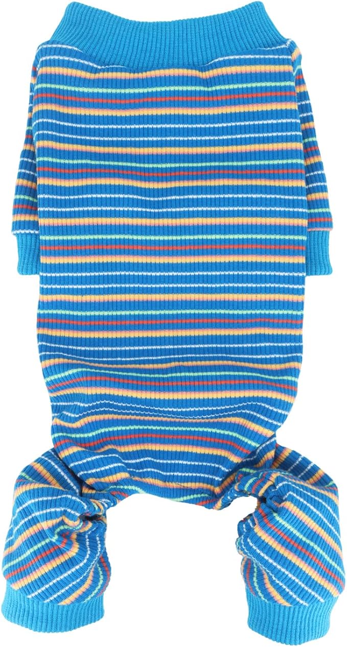LOPHIPETS Dog Pajama Onesie for Small Pomeranian Clothes Apparel-Blue/L
