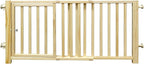 Four Paws Walk Over Wooden Dog Gate, 30-44" W by 18" H