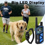 Remote Dog Training Collar Rechargeable IPX7 Waterproof with Beep Vibration & LED Flash Modes 3300ft Range for Small Medium Large Dogs