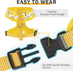 SCENEREAL Small Dog Harness and Leash Collar Set - No Pull Dog Harness for Small & Medium Sized Dogs - Soft Mesh Vest for Puppies, Chihuahua, Yorkie, Spring Summer Hiking Walking, Yellow Lemon XS