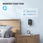 TECKNET Wireless Doorbell, Plug-through Door Bell, IP66 Waterproof Doorbells, 1300ft Cordless Rang Door Bell Ringer Wireless, 60 Ringtones & 5 Level Volume, 0-110 dB Doorbell Chime for Home/Classroom