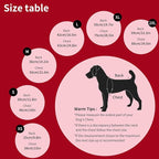 Warm Dog Winter Coat, Cold Weather Jacket with Built-in Harness, Reflective & Adjustable Comfortable Pet Vest, Windproof Apparel for Small Medium Large Dogs (Red)