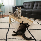 Extra Large Cat Scratcher, L-Shaped Sisal Cat Scratching Pad, Solid Scratching Ramp, Vertical & Tilted Design, Sturdy Claw Post for Big Cats