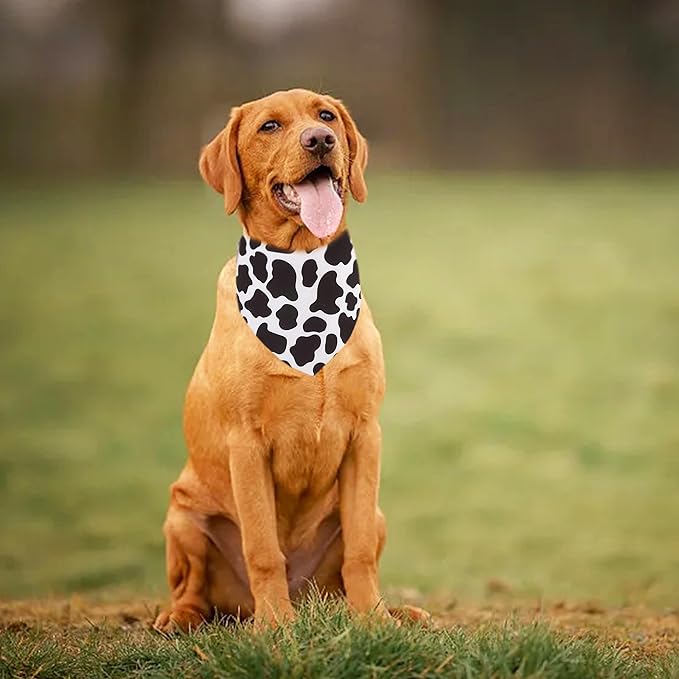 10PCS Dog Bandanas Large Animal Print Triangle Bibs Head Scarves Zebra Leopard Snake Tiger Peacock Cheetah Giraffe and Cow for Extral Large XL XXL Breed Boy and Girl Grooming Accessories