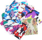 10PCS Dog Bandanas Camouflage Camo Military for Large Extral Large XL XXL Breed Dog Pink Purple Yellow Blue Kerchief Triangle Bibs Head Scarves for Boys and Girls Grooming Costume