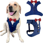 AVERYDAY Dog Tuxedo for Wedding Outfit, Dog Suit and Tie Costumes for Birthday, Halloween, Cosplay, Christmas Party, Pet Formal Wear with Bowtie, Tux for Medium Large Dogs, Bulldog, Labrador, Husky