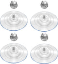 4 Pack Cat Window Perch Suction Cups, Strong Adhesive Replacement PVC Suction Cups with Screws for Foldable & Cordless Cat Window Hammock Seat, Holds Up to 40 lbs