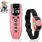 Lightest No Shock Dog Training Collar with 2000ft Remote,Tiniest Vibrating Dog Collar,Vibration Collar for Small Dogs 5-15lbs & Medium Large Dogs, Safe Lock, Beep, Vibrate, No Prongs, Waterproof,Pink