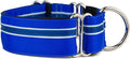 If It Barks - 1.5" Martingale Collar for Dogs - Adjustable - Nylon - Strong and Comfy - Ideal for Training - Made in USA - Custom, Blueberry
