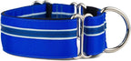 If It Barks - 1.5" Martingale Collar for Dogs - Adjustable - Nylon - Strong and Comfy - Ideal for Training - Made in USA - Custom, Blueberry
