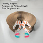 Kitty Curlz Cat Scratcher for Indoor Cats - Magic Organ Interactive Cat Toy with Bell Ball, Upgraded Durable Cardboard Scratching Board for Cats & Kittens, Anxiety Relief