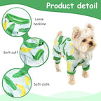 Dog Pajamas for Small Dogs Boy Girl, Dog Clothes Tiny Chihuahua Yorkie Spring Summer Shirt, Cute Puppy Outfit Pjs Jumpsuit Cat Onesie Apparel Pet Clothes