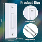 Saillong 1 Piece Lighted Doorbell Button, Wall Mounted Garage Door Opener Switch with LED Light Compatible with Most Wire Doorbell Chimes, Transformer, Ringer, Buzzers (White,Colorful Light)