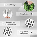 Zopeal 13ft Cat Repellent Mat with 12 Ground Stakes 12 Zip Ties, Spikes Deterrent Mat Keep Dog Off Couch for Indoor Outdoor Keep Pet Off Yard Garden