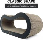 TTCAT Cat Scratching Pad, 2 in 1 Corrugated Cardboard Cat Scratcher Lounge for Indoor Cats, Durable Cat Scratching Board Reversible with Catnip for Furniture Protection.