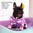 KYEESE Dog Pajamas Stretchy Pet Jammies Coat Comfy Pet Onesie Costume Velvet Dog Pajamas Small Sized Dogs Soft Dogs Clothes Pjs with Unicorn Pattern, Large
