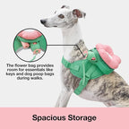 VETRESKA Flora Dog Harness, Leash and Collar Set, No Pull Dog Vest Harness for Walking and Training, Adjustable, Easy Control and Soft Padded Pet Harness and Backpack for Small Medium Large Dogs, XS