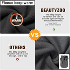 BEAUTYZOO Dog Fleece Vest Sweater Winter Jacket for Small and Medium Dogs with D-Ring Leash Cold Weather Coat Hoodie for XS S M Dogs Boy or Girls, Large