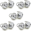 Large Dog Bells, Collar Loud Bells, Pet Tracker，Pet Loss Prevention, Handmade Metal(Silver)