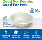 Kinn Kleanbowl Disposable Dog Food Bowls, 24 oz (Pack of 50) - Frame System Refills, Use for Travel, Boarding, or Crate, Compostable Pet Travel Bowl, No Plastic, Leakproof, Portable Dog Dish