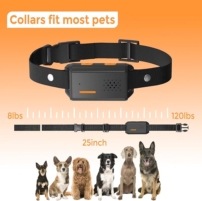 RuffStyle Dog Training Collar - Shock Collar for Dogs & No Shock Option - Bark Collar with Manual Remote + Automatic Mode, Adjustable Dog Collar for Small Medium & Large Dogs Rechargeable & Waterproof