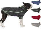 cyeollo Fleece Dog Jacket Reflective Dog Sweater Zipper up Small Doggie Coats with D Ring Jackets Indoor and Outdoor Warm Pet Clothes