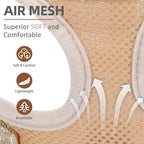 PUPTECK Soft Mesh Dog Harness and Leash Set Pet Puppy Cat Comfort Padded Vest No Pull Harnesses, Solid Beige, S