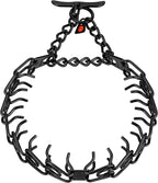 Herm. Sprenger Ultra-Plus Prong Dog Training Collar, Anti Pull Training Pinch Collar, (Stainless Steel Black, 3.0 mm Short Links x 18" Neck Size; 19-20" Chain Length) - Toggle Version
