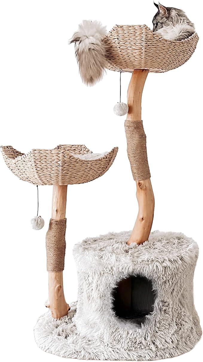 Mau Lifestyle Gray Cento Cat Tree, 45.5" H, 37 LBS, Grey/Gray