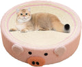 Fruit Cat Scratcher, Cat Fruit Scratcher, Fruit Shaped Cat Scratcher, Orange Round Cat Bed, Wear-Resistant Sisal Cat Supplies,to Meet The Cat's Nature of Grinding and Scratching (Pig)