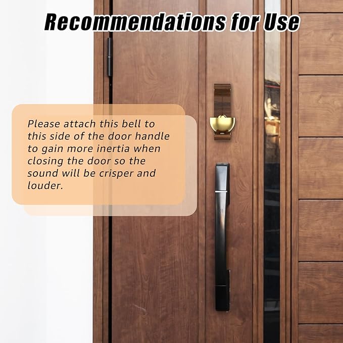 Shopkeepers Bell for Door Opening,2 Pcs Magnetic Door Chime for Business When Entering,Door Bell for Business Entry,Suitable for Homes,Shops,Offices,Unique Door Decorations - Creative Gifts