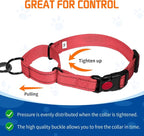 Kazazoo Martingale Collar for Dogs with Quick Release Buckle Adjustable Soft Durable Dog Collar for Small Medium Large No Pull Training Dog Collars-Pink L