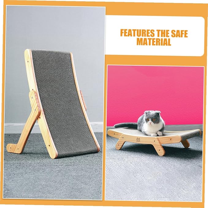 Angoily Cat Scratcher Board Corrugated Paper Scratch Pad for Cats Indoor Kitten Scratching Small Size Pet Supply
