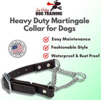 Martingale Collar for Dogs, Biothane, Stainless Steel Hardware, No Pull, Made in The USA, Professional Grade, Small, Brown
