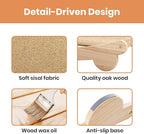 Ordora Cat Scratcher & Mat Set: 31.5" Extra Large Cat Scratch Pad&Bed – Cat Wall Scratcher Protects Sofas and Furniture – Ideal for Indoor Cats to Scratch and Rest