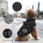 Dog Winter Coat,Warm Dog Jacket Paded Fleece Pet Vest with Built in Harness, Windproof Reflective Cozy Adjustable Snow Pet Coat Clothes with Zipper for Small Medium Large Dogs