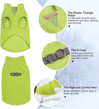 BEAUTYZOO Dog Fleece Vest Sweater Winter Jacket for Small and Medium Large Dogs with D-Ring Leash Cold Weather Coat Hoodie for XS S M Dogs Boy or Girls, Green S