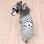 CuteBone Dog Shirts 2-Pack Soft Pet Clothes Breathable Summer Vest for Small Puppy and Stretchy Cat Apparel 2BX20XS-D