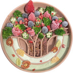 OHMO Slow Feeder Dog Bowls(Tree Life, Celestial) Enrichment Soft Silicone Food Safe Feeding Bowl Non Slip Suction Cup for All Breed Pet, Cat Slow Down Eating Dishes, Boredom and Anxiety Reducer