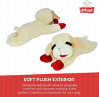 Multipet Lamb Chop Dog Plush Toy - Squeaky Toy for All Dogs - Extra Soft Plush - Stuffed Animal for Cuddling & Playing - Jumbo (24", Cream)