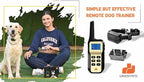 1100 Yard Long Range Remote Dog Shock Collar Automatic Bark Control with Correction Beep, Buzz Vibration, Shock E-collar for Puppies Young and Adult Dogs from 2 Small Medium to Large Dog Training