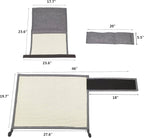 Fully Wrapped Cat Scratcher Couch- Natural Sisal Furniture Protection from Cats-Corner cat Scratcher for Couch Bed,Chair-Easy Installation