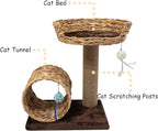 Cat Scratching Post,Cat Scratcher Tree Tower Scratching Posts for Indoor Cats with Cat Toy Mouse Hole and Interactive Ball for Kittens Adults Cats