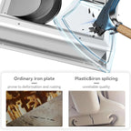 [Petoasis] 3-Flaps Dog Door for Wall, Rust Proof Aluminum Alloy Frame, Extreme Weather Dog Door Can Block Wind, Snow, and Rainwater Intrusion (Silvery White, XL for Wall)