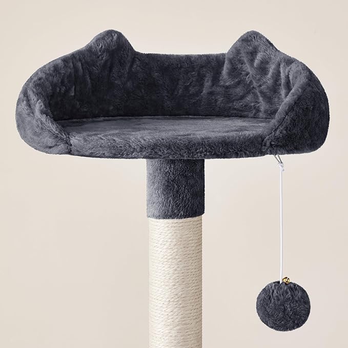 Topeakmart Cat Tower for Indoor Cats 63.5inch, Cat Furniture Condo with Scratching Posts as Kitten Activity Center