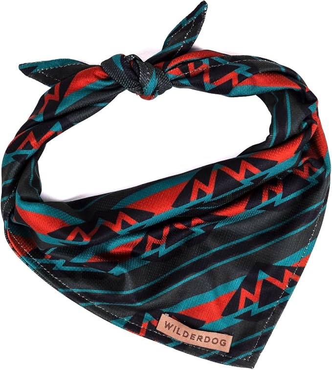 Wilderdog Dog Bandana with Lightweight Quick Drying Poly-Blend Mesh Material in Olive
